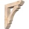 Ekena Millwork Merced Slat Smooth Bracket w/ Offset Brace, Douglas Fir, 7 1/2"W x 32"D x 36"H BKT0806X32X36MRC06SDF - alternate 1